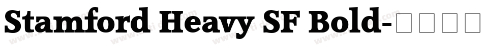 Stamford Heavy SF Bold字体转换